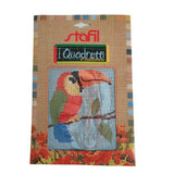 Stafil il kit Ricamo Mezzo Punto Consente di Realizzare un Quadro da Ricamare anche a Punto Croce, Stampa, Ago, Filati in Cotone Lanato e Istruzioni