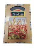 Stafil il kit Ricamo Mezzo Punto Consente di Realizzare un Quadro da Ricamare anche a Punto Croce, Stampa, Ago, Filati in Cotone Lanato e Istruzioni