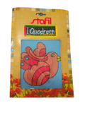 Stafil il kit Ricamo Mezzo Punto Consente di Realizzare un Quadro da Ricamare anche a Punto Croce, Stampa, Ago, Filati in Cotone Lanato e Istruzioni