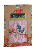 Stafil il kit Ricamo Mezzo Punto Consente di Realizzare un Quadro da Ricamare anche a Punto Croce, Stampa, Ago, Filati in Cotone Lanato e Istruzioni