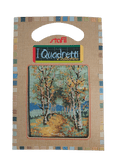 Stafil il kit Ricamo Mezzo Punto Consente di Realizzare un Quadro da Ricamare anche a Punto Croce, Stampa, Ago, Filati in Cotone Lanato e Istruzioni