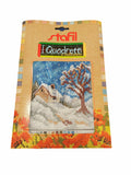 Stafil il kit Ricamo Mezzo Punto Consente di Realizzare un Quadro da Ricamare anche a Punto Croce, Stampa, Ago, Filati in Cotone Lanato e Istruzioni
