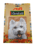 Stafil il kit Ricamo Mezzo Punto Consente di Realizzare un Quadro da Ricamare anche a Punto Croce, Stampa, Ago, Filati in Cotone Lanato e Istruzioni