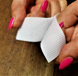 Velcro Bianco Altezza 3 cm da Cucire da 1 mt Maschio e Femmina